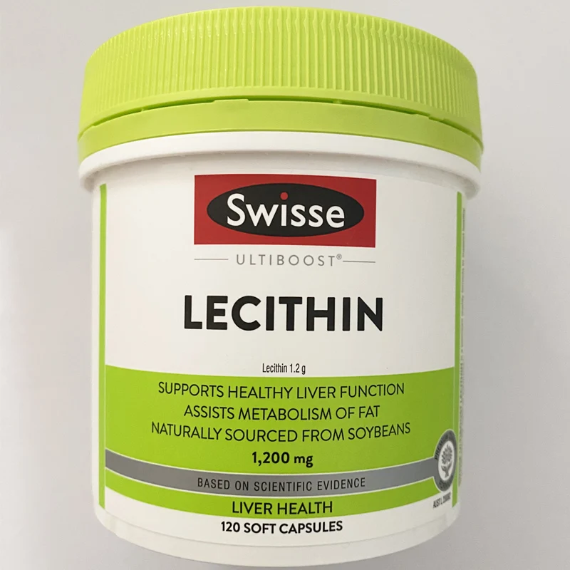 Lecithin 1200 mg Supports Healthy Liver Function Assists Metabolism of Fat 120 Soft Capsules