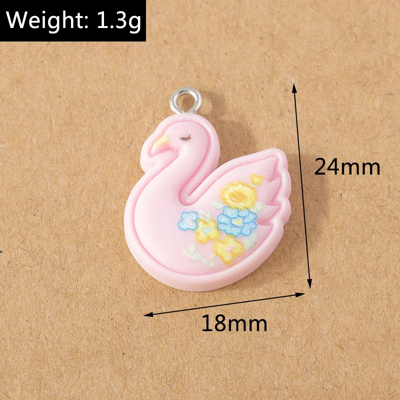 15 Stück Mix Harz Obst Herz Blume Tier Charms Anhänger für DIY Ohrringe Halskette Armband Schmuckherstellung Zubehör – Detail 27