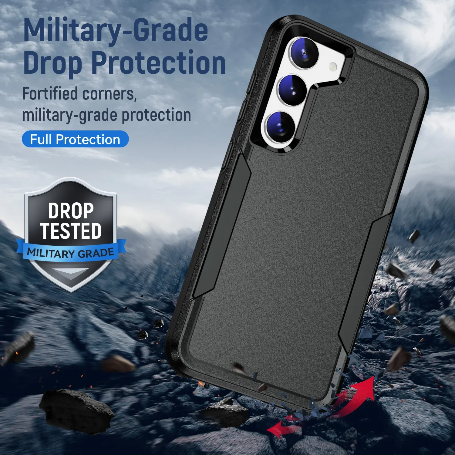 for Samsung S24 Anti-Sweat Strong Case for Samsung Galaxy S24 Ultra S23 Plus S22 Hard Protection Armor Cover