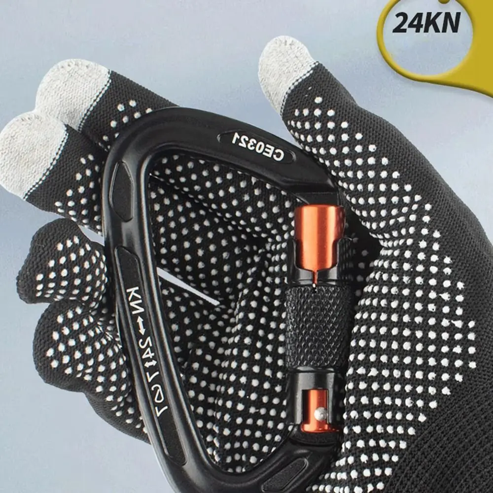 

New 25KN Safety Carabiner Professional Aluminum Key Hooks Climbing Security Carabiner Outdoor Tool
