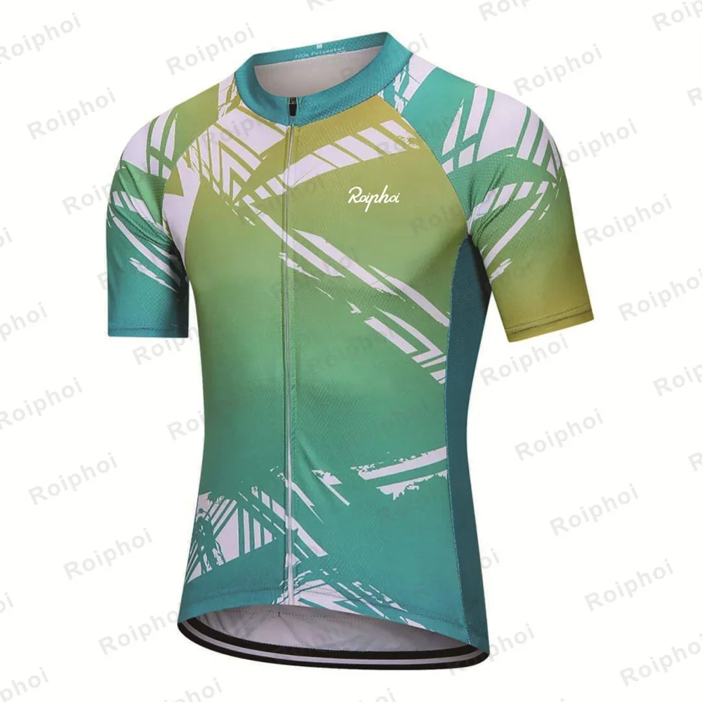 Roiphoi 2022 Summer Short Sleeve Cycling Jersey Men's Poc Jersey Bicycle Team T Shirt Mx Dh Camiseta Mtb Enduro Road Bike Jersey