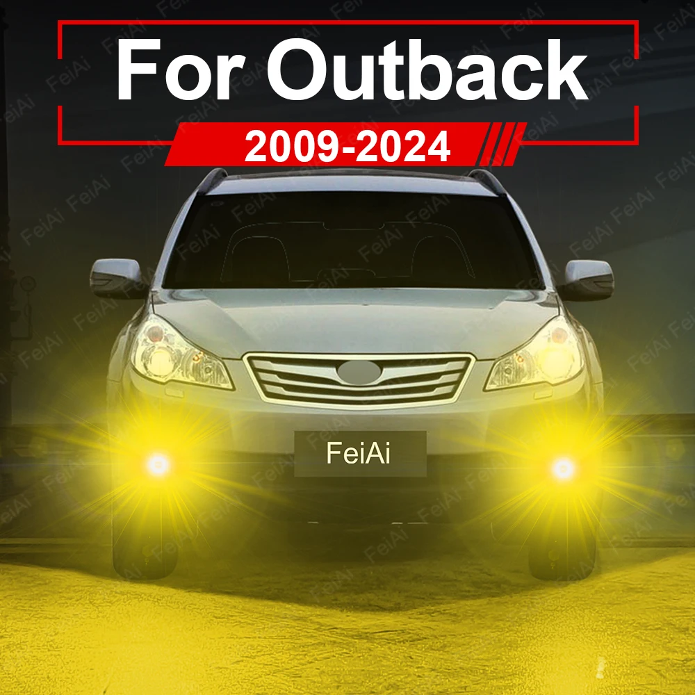 

Желтые светодиодные противотуманные фары H11 для Outback BR BS BT, аксессуары, мощные светодиодные лампы H11, 2009-2024 гг.