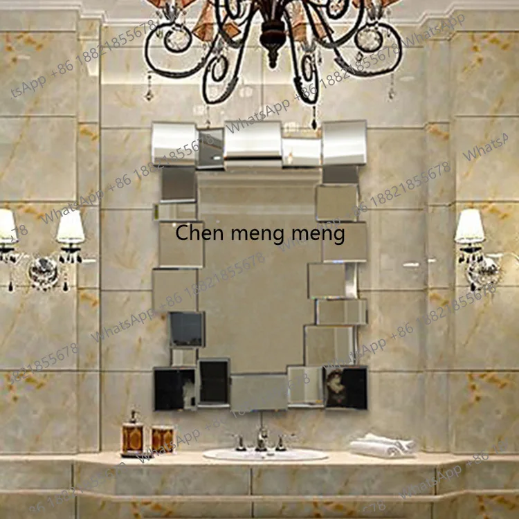 Modern minimalist bathroom mirror wall hanging porch decorative mirror ladies dressing mirror
