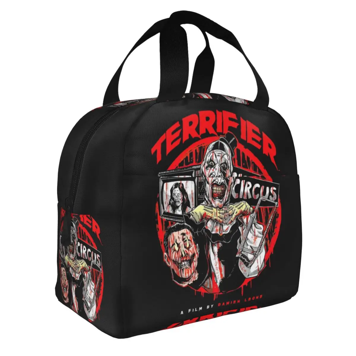 Terrifiers Halloween Horror Movie Insulated Lunch Bag for Women Waterproof Cooler Thermal Bento Box office Work School