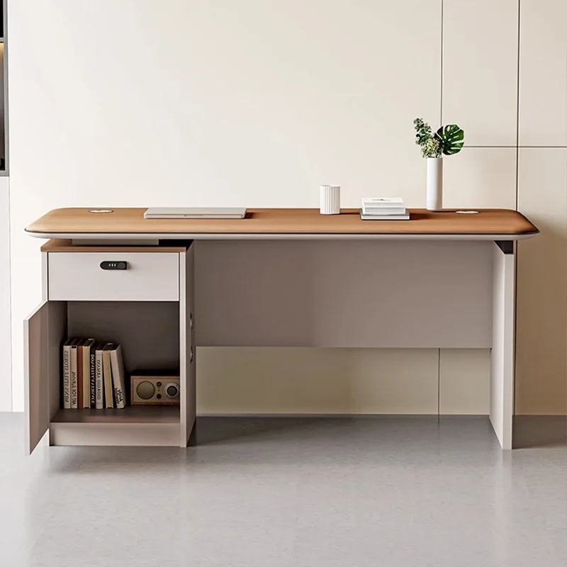 CX Simple Modern Single Financial Desk Supervisor Office Home Computer Desk and Chair