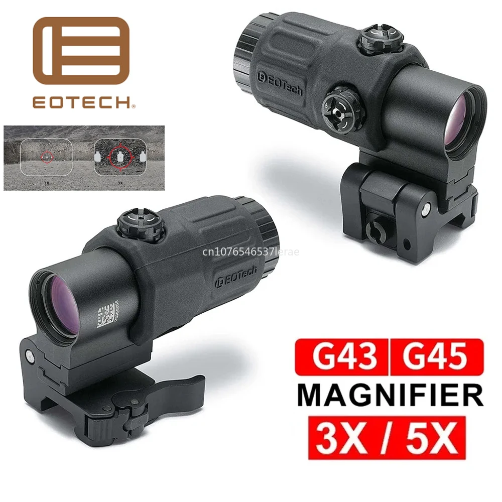 Eotech High Quality G33/G43/G45 3X 5X Magnifier Optical Rifle Scope w/ Switch to Side STS Quick Detachable Mount Perfect Replica