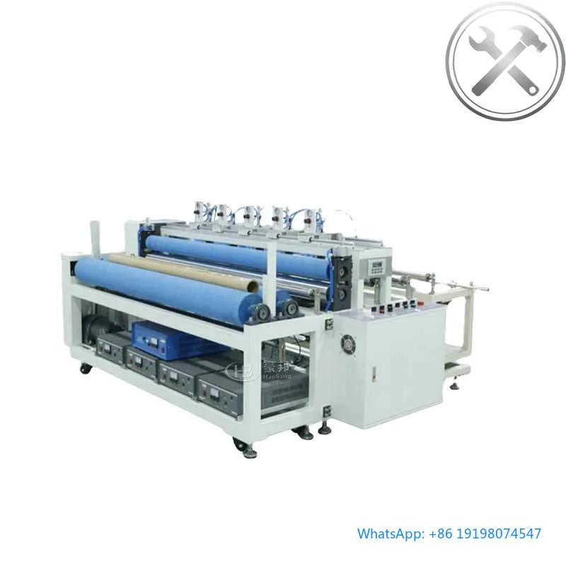 

Automatic Nonwov n Fabric Slitting R winding Machin Ultrasonic For V lv t Gauz M ltblown Cloth