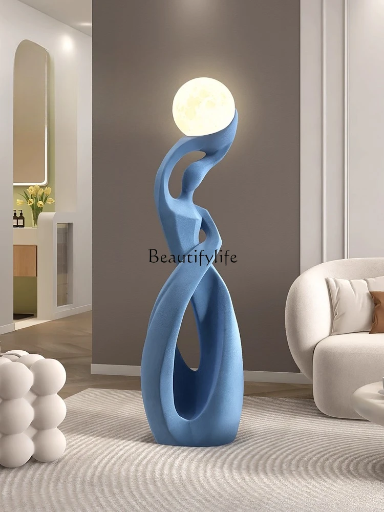 

Abstract art figure ornament floor lamp home decoration living room TV cabinet
