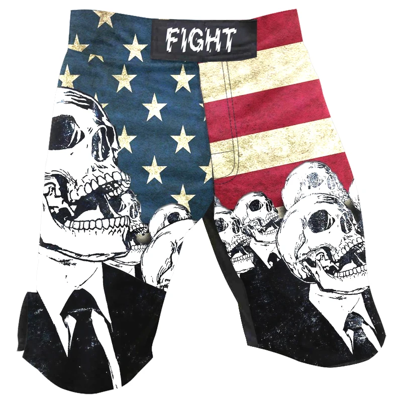 

American flag Training Fighting Shorts Men boxing MMA fighting BJJ Fighting Fitness Muay Thai Taekwondo no Gi