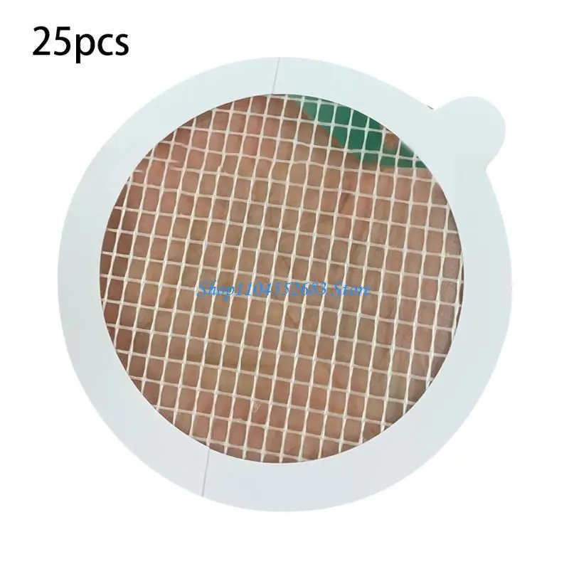 

Y6GD Universal Disposable Hair Catcher Cover Bathroom Shower Hair Catcher Mesh Stickers Bath Sink Drain Filter (25 Pieces)