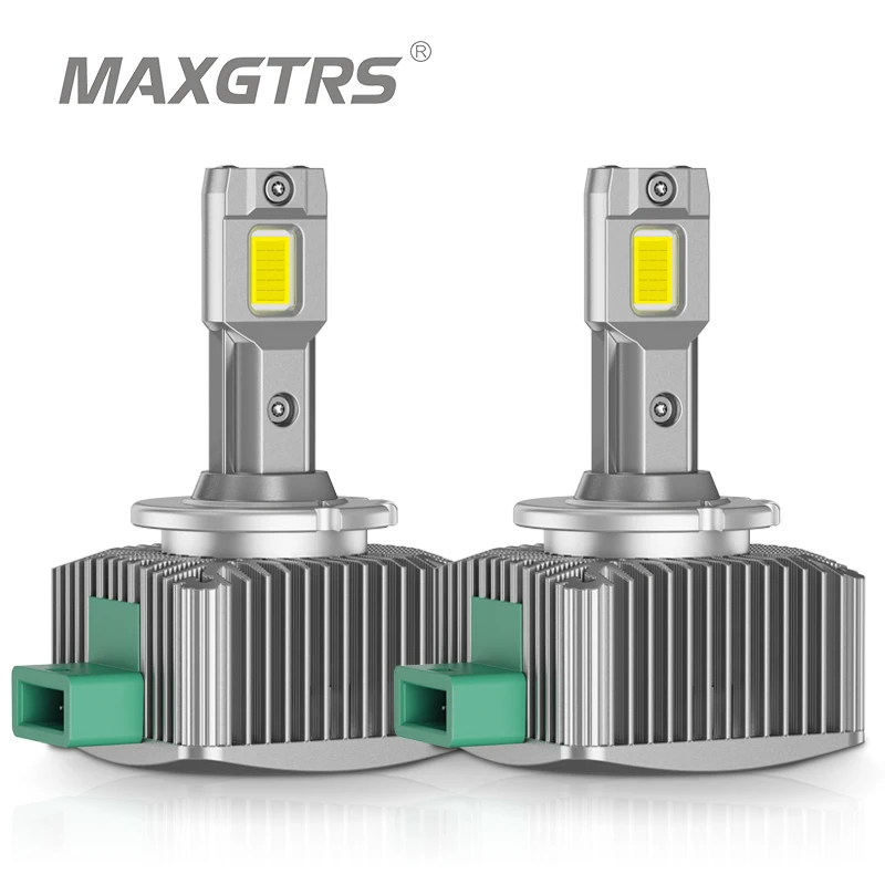 

MAXGTRS D3S LED Headlights HID D1S D2S D4S D5S D8S D1R D2R D3R Turbo LED 24000LM Two-sided CSP Chip 6500K White 90W Plug&Play