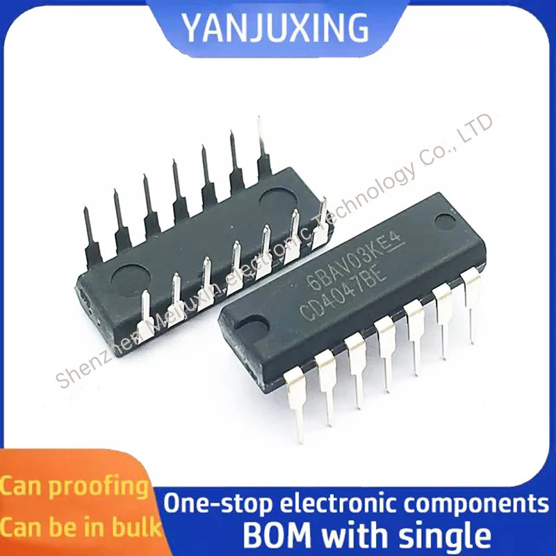 5PCS/LOT CD4047BE CD4047 DIP14 Logic chip multi-frequency oscillator chip in stock