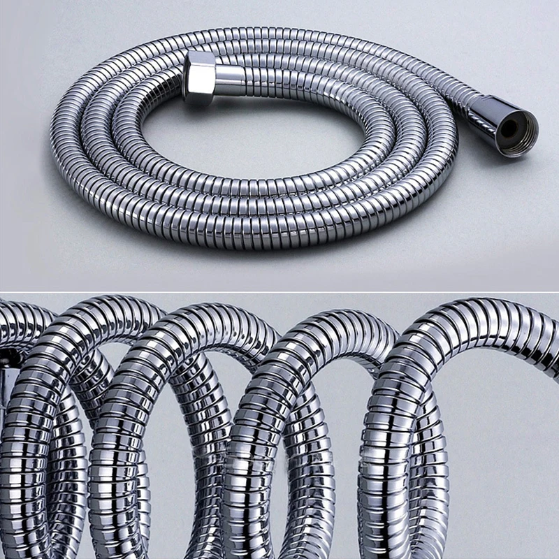 1.5M Shower Hose 304 Stainless Steel Extra Long Shower Hose Replacement Handheld Shower Head Hose Extension