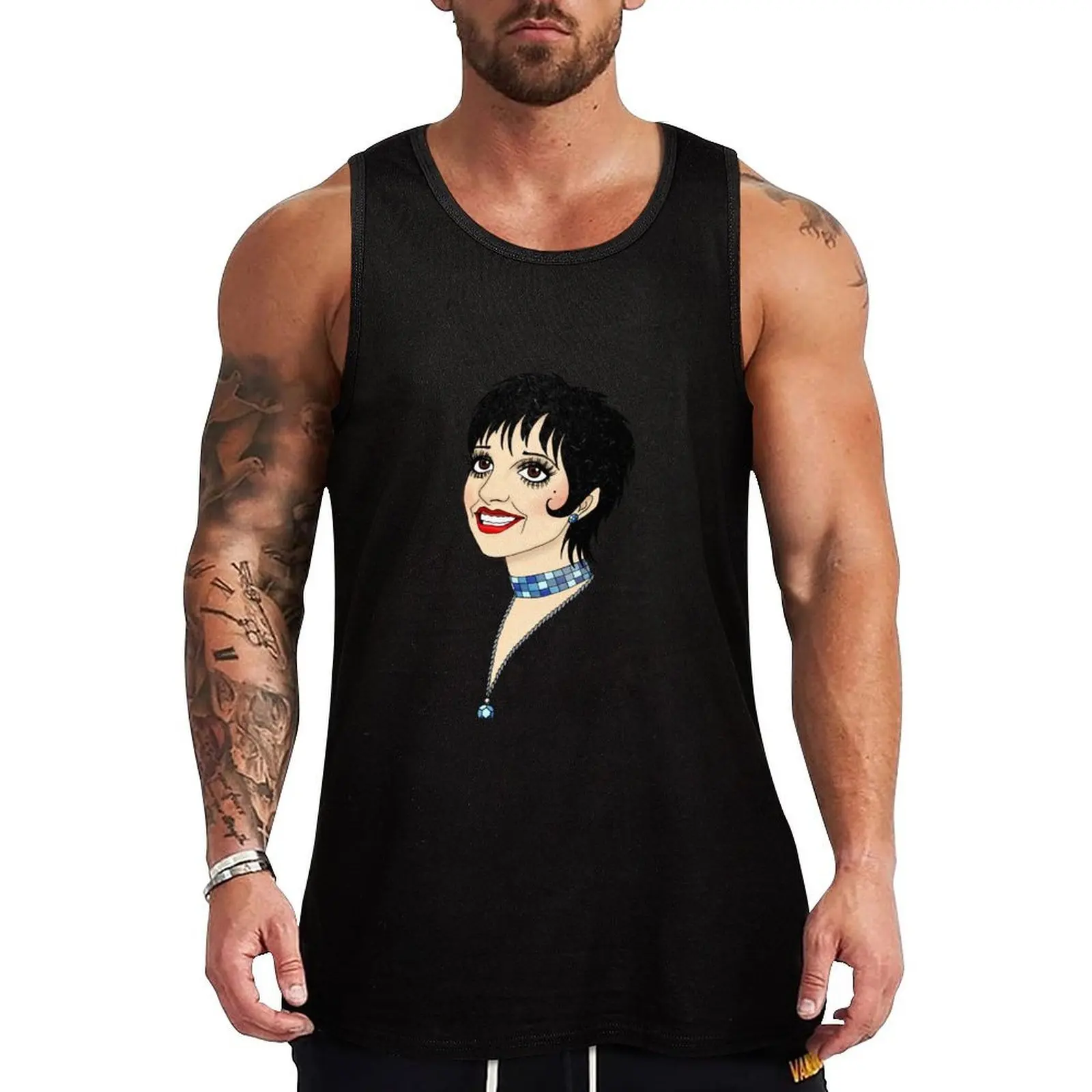 

Liza Minnelli Tank Top sports vest sexy clothes men Japanese t-shirt singlet for men