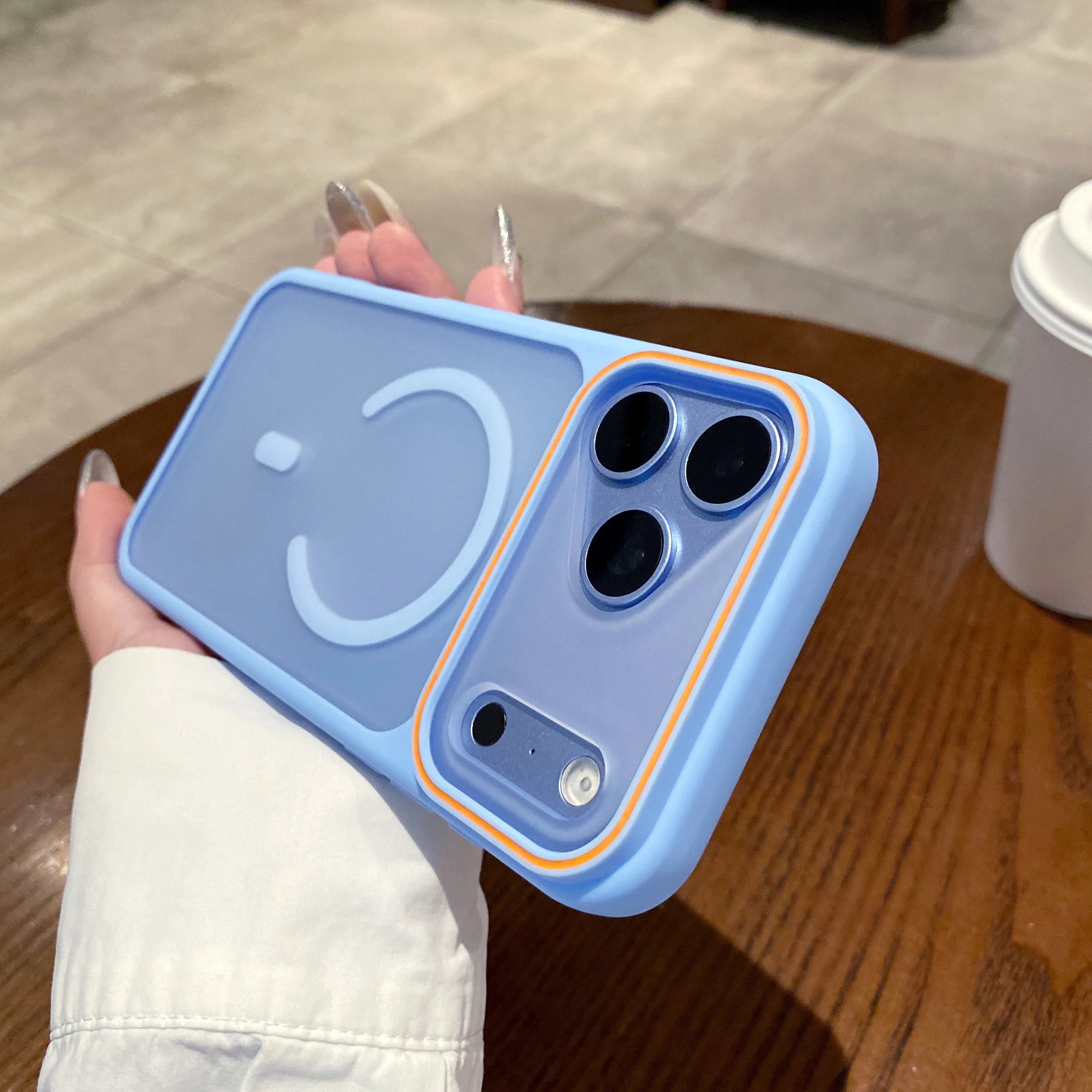 Suitable for iPhone 17 Pro 17 Pro Max and iPhone 16 Pro Max magnetic phone cases, iPhone 16 Pro orange protective case, iPhone15