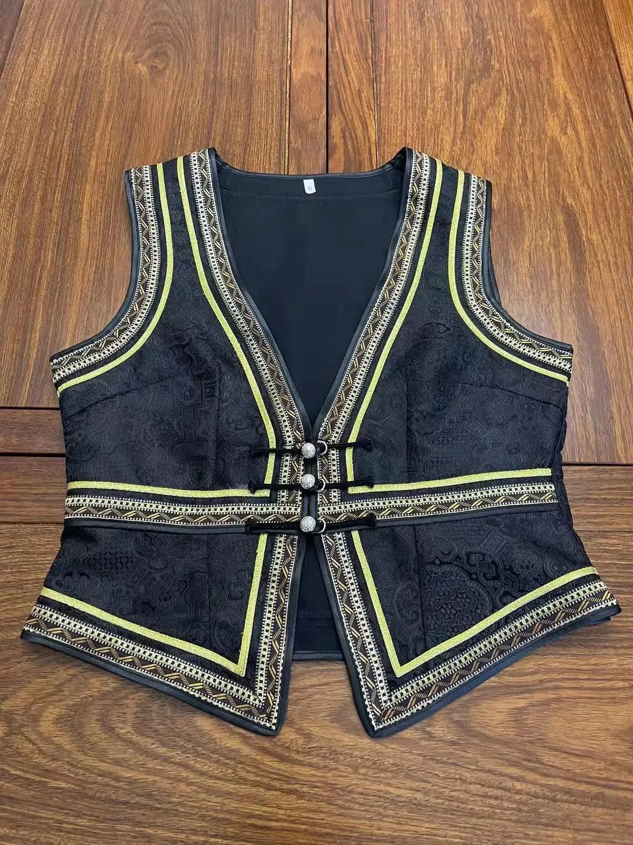 Mongolian Clothing Vest Daily Modern Short Vest Women's Versatile Element Top 1 Piece