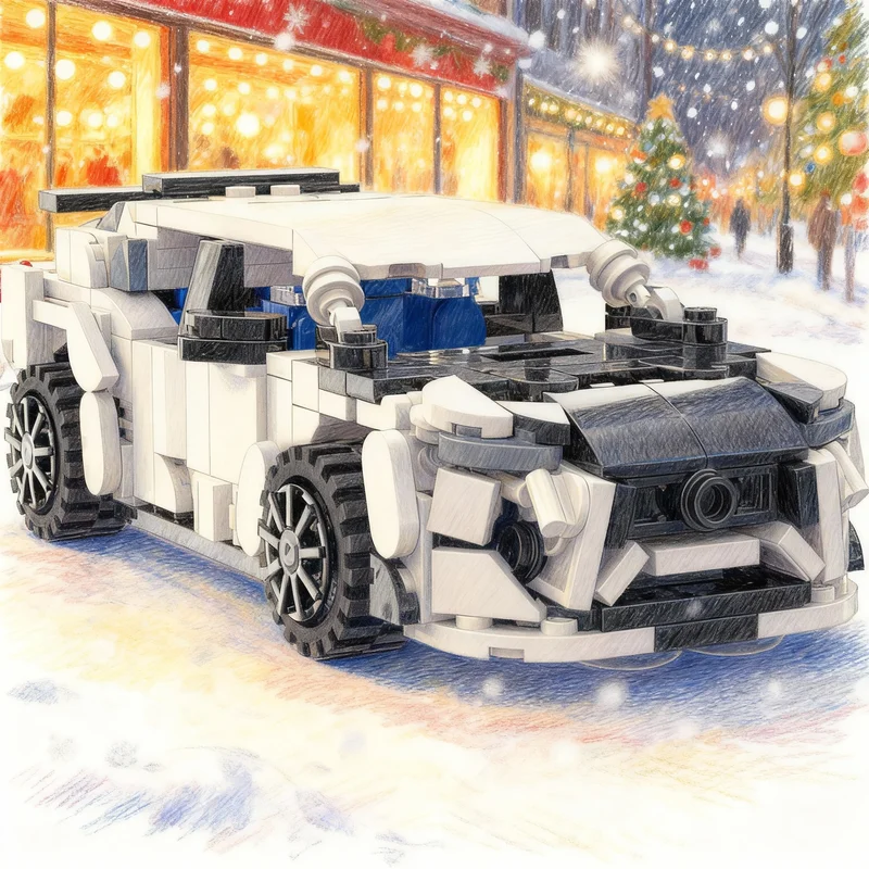 

514 деталей MOC Lamborghini Urus Mansory City Champions, конструктор, архитектурная модель, игрушка, рождественский подарок, креативный конструктор для детей