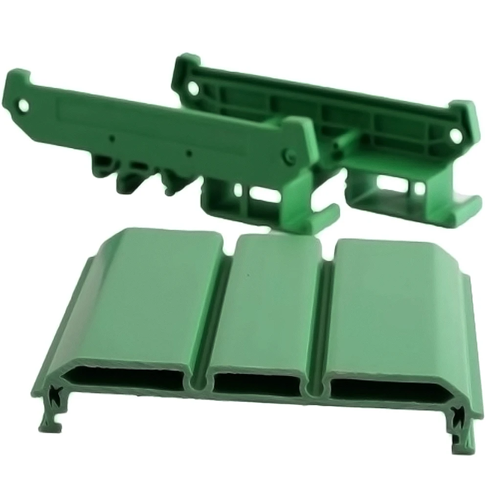 90mm Wide PCB Relay Module Rack Card Slot Electrical Circuit Board PLC Rail Base Installation Bracket Industrial Control Shell