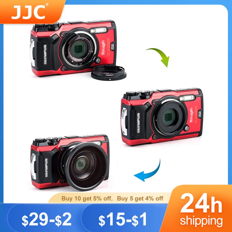 Ympus用jjc-レンズアダプターリングチューブ、フィルタースレッド、ympus tough、tgtg7、tgtg6、tg5、tgla4、tg3、tgtg2、tgtg1、FCON-T01TCON-T01、40.5mm