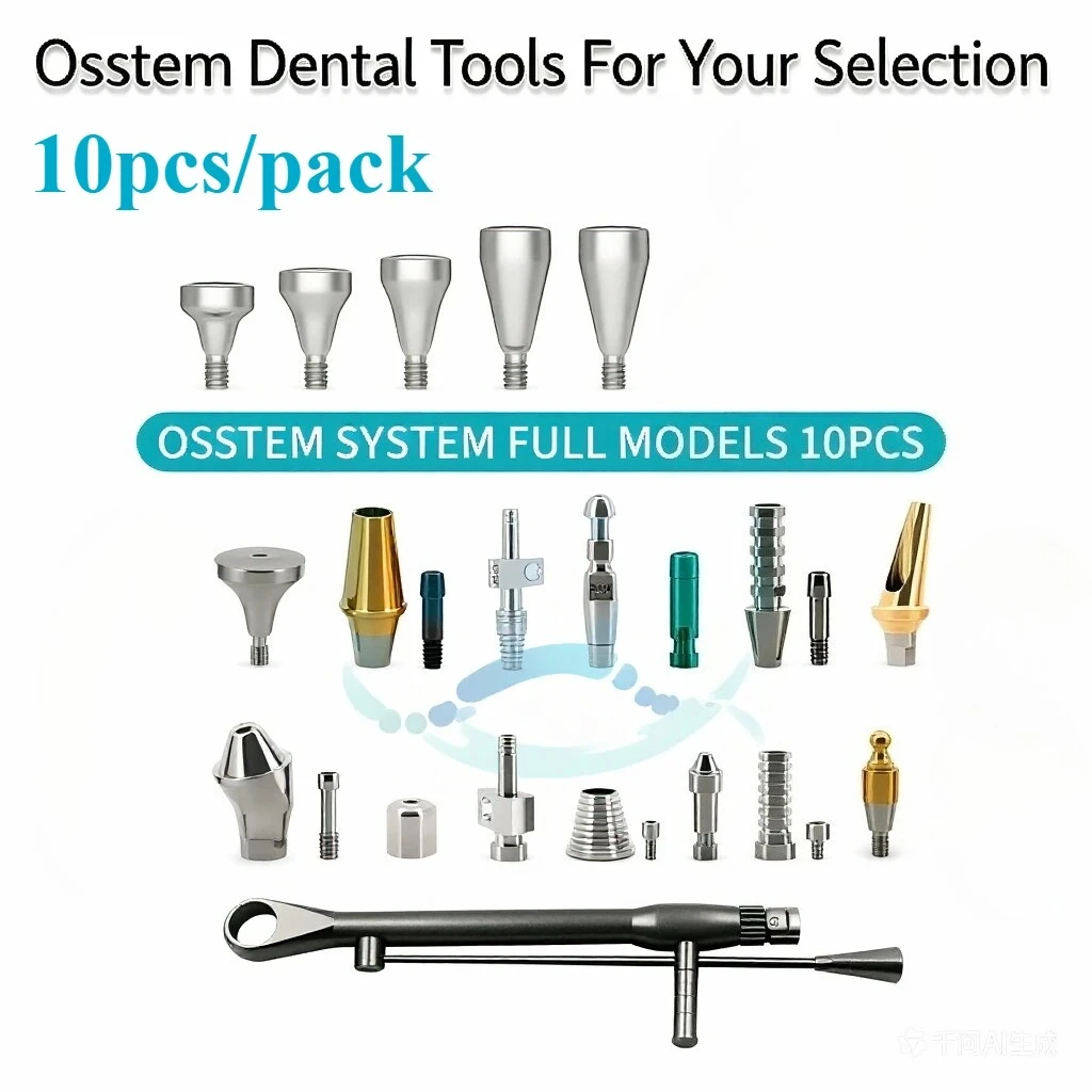 

OSSTEM Implant Accessories Healing Abutment TransferPinAnalog Torque Wrench Screwdriver Bridge Screw Lab Replacement Parts