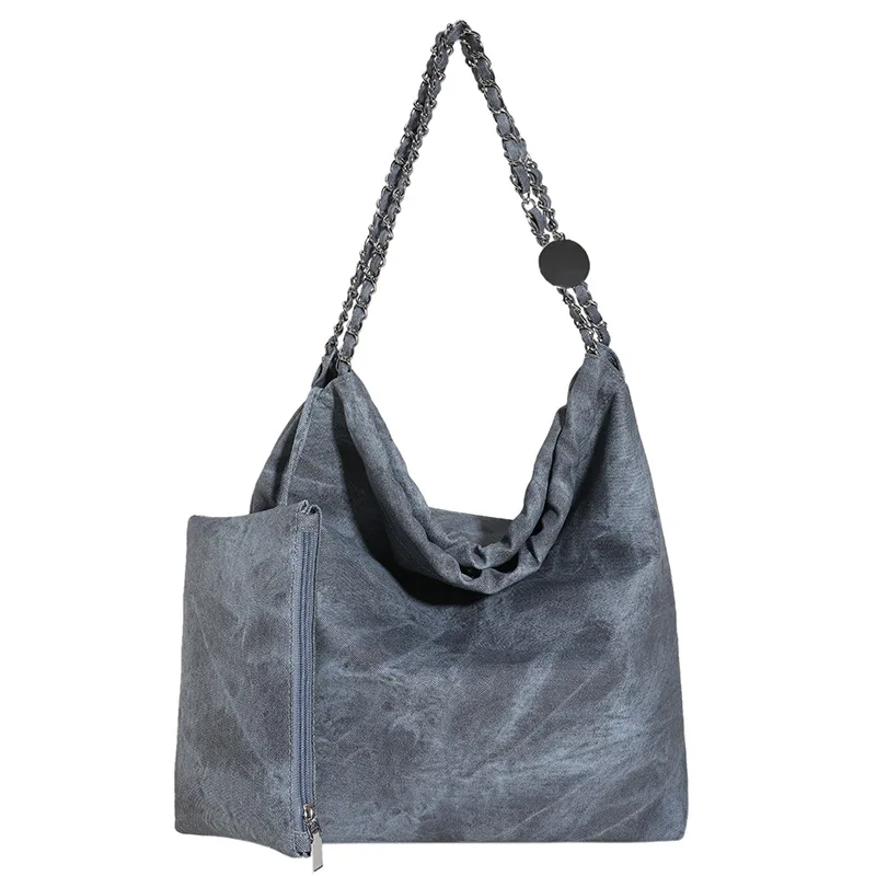 

Women's One Shoulder Bucket Tote Handbag Composite Bag New Fashion Casual Chain Versatile Large Capacity Commuter