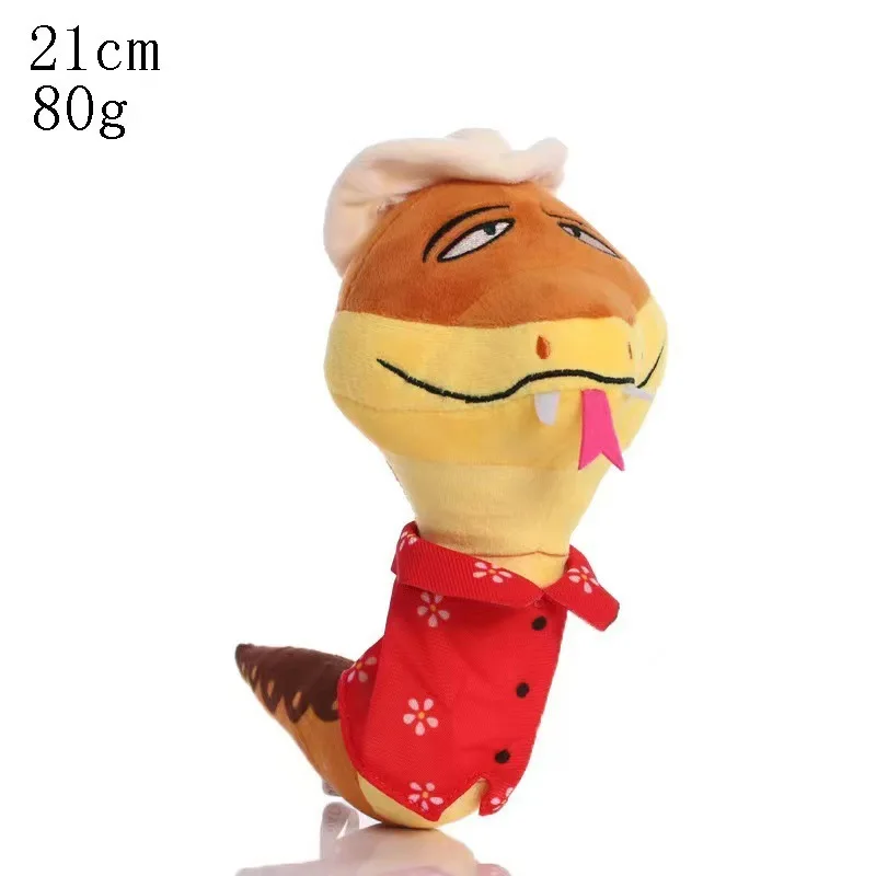 

The Bad Guys Movie Plush Toys Kawaii Wolf Piranha Snake Shark Tarantula Anime Doll Stuffed Animal Peluche Toy For Gift