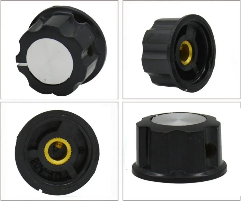 2 قطعة مقبض بلاستيكي مفتاح دوار الجهد المقبض CapMF-A01/A02/A03/A04/A05 6 مللي متر #1