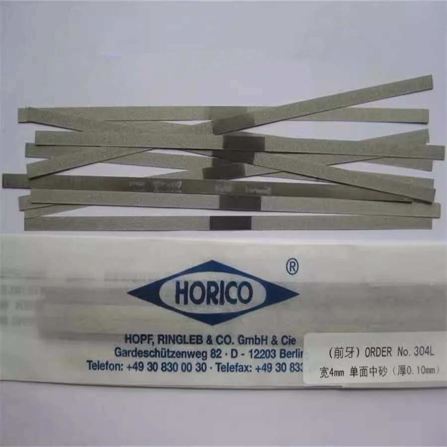 Horico ทันตกรรมแถบสําหรับขัดฟัน Interproximal Steelcarbo 4MM FIN แยกริบบิ้นเลื่อยขัดขัดทันตกรรมเครื่องมือ