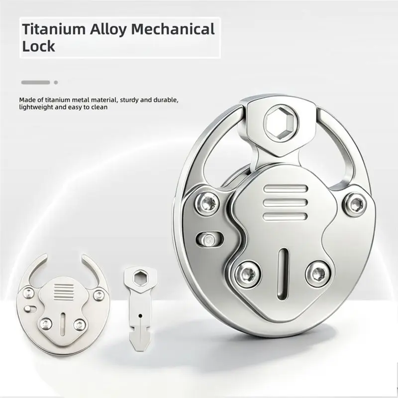 CYCLI-Can Be Used For Unpacking Packages Flat-Head Screwdriver Portable Titanium Alloy Mechanical Lock Removable Design