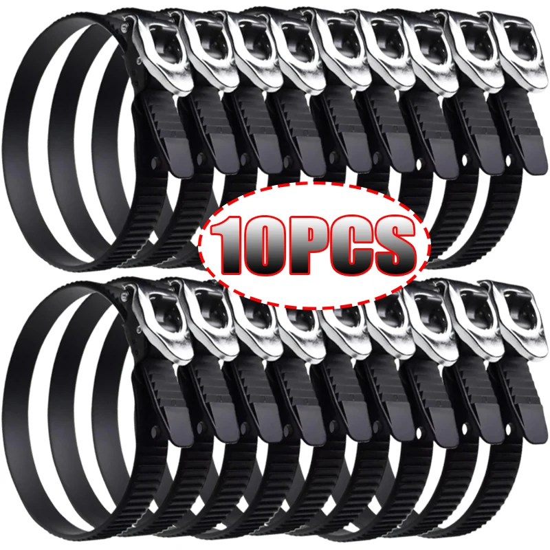 Metal Buckle Ratchet Straps Auto Cable Tie Fasteners Outdoor Heavy Duty Non Slip Buckle Straps Removable Clamping Strap