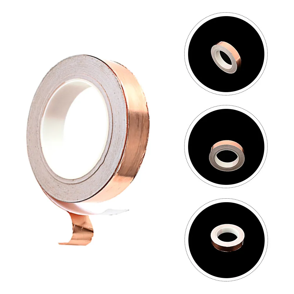 1 Roll Conductive Foil Tape Copper Shielding for Guitar Pickup Computer Monitor DIY Electronics Emi Suppression Noise Reduction