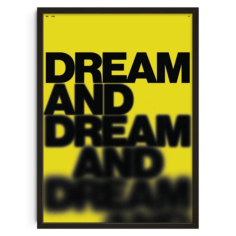 Classic Vintage Posters Abstract Retro Don't Look Back Canvas Print Wall Art Canvas Painting for Living Room Bedroom Home Decor