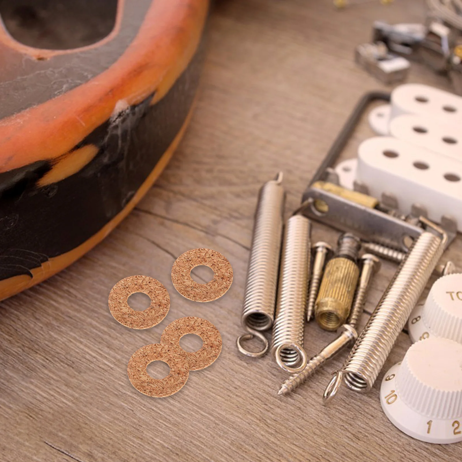 40 pezzi di plettri per chitarra acustica, adesivi per cuscinetti antiscivolo, accessori elettrici