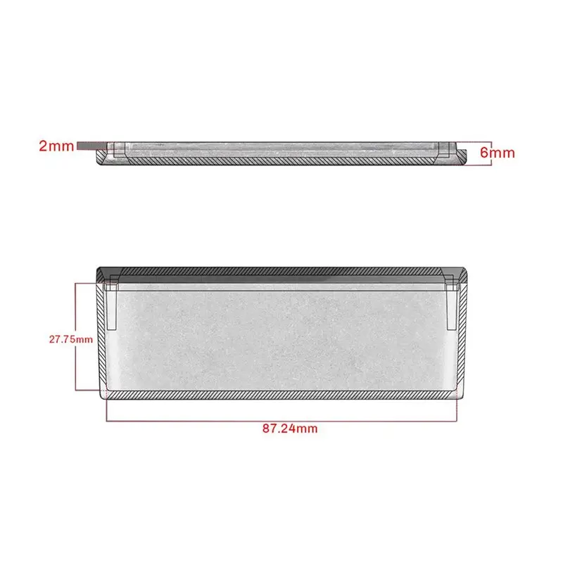 A89E-6PCS 1590BB Guitar Pedal Enclosure Aluminum Diecast Stomp Box Case Toggle Switch Box 120X94.5X34mm