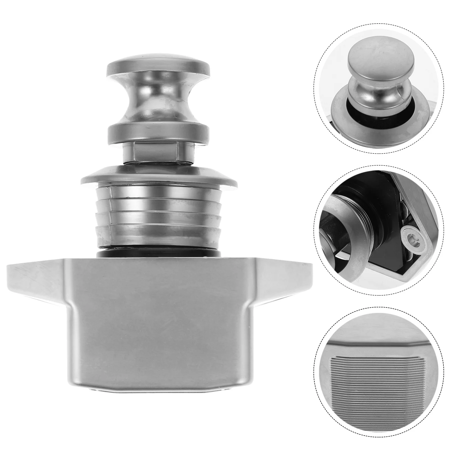 

Push Button Lock Cabinet Door Catch Latch for Camper Van Cupboard Easy Keyless Installation Durable Zinc Alloy