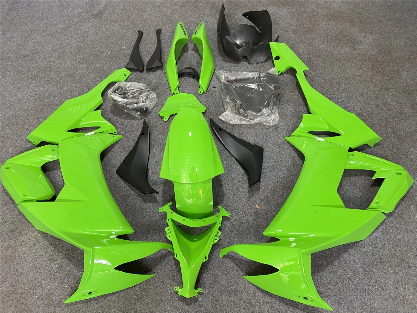 

For ZX10R ZX-10R 2008 2009 2010 Motorcycle Plastic Fairing Kit, zx-10r 08 09 10 ABS Fairing Black Green