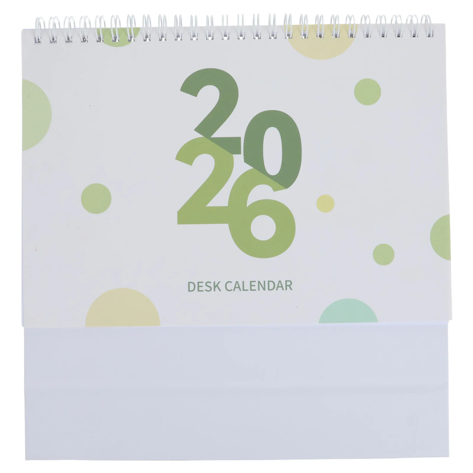 

2026 Standing Flip Desktop Calendar Twin-Wire Binding Monthly Planner Daily Organization Compact Design Thick Paper Habit