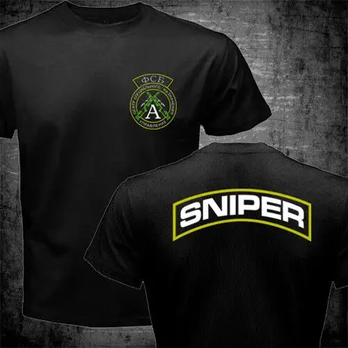 Russian KGB FSB Spetsnaz Special Forces Group Sniper Men T-shirt Short Casual 100% COTTON O-Neck Harajuku  Shirts