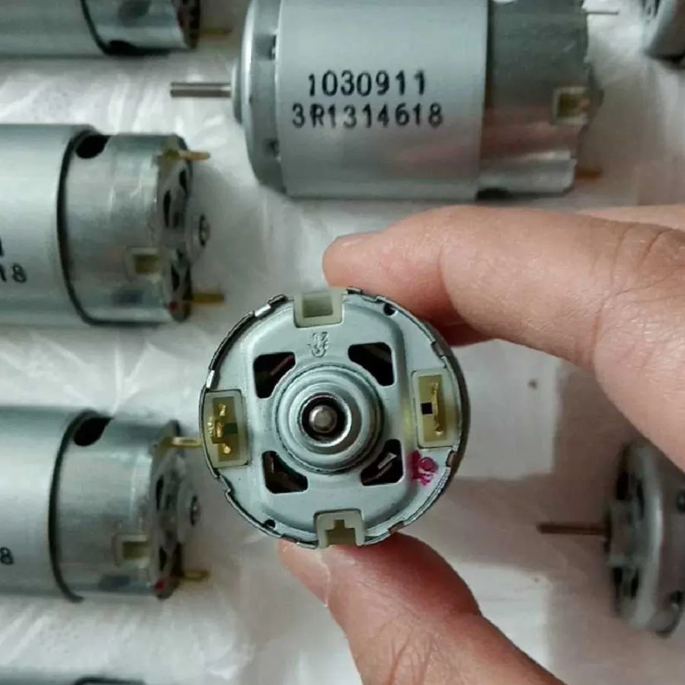 380 Motor DC 24V Long D-Cut Shaft Medium Low Speed High Torque Electric Tool DIY Aircraft Accessories Vehicle Parts Engine