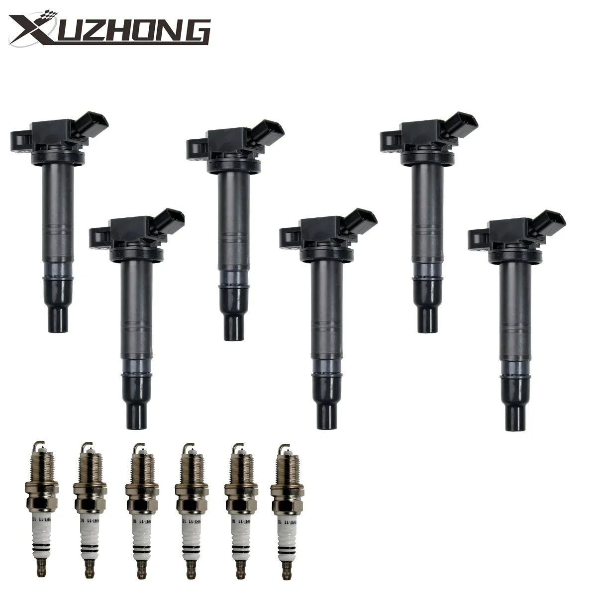 

6PCS OEM Ignition Coil + Iridium Spark Plug For Toyota Tacoma 4Runner 4.0L UF495