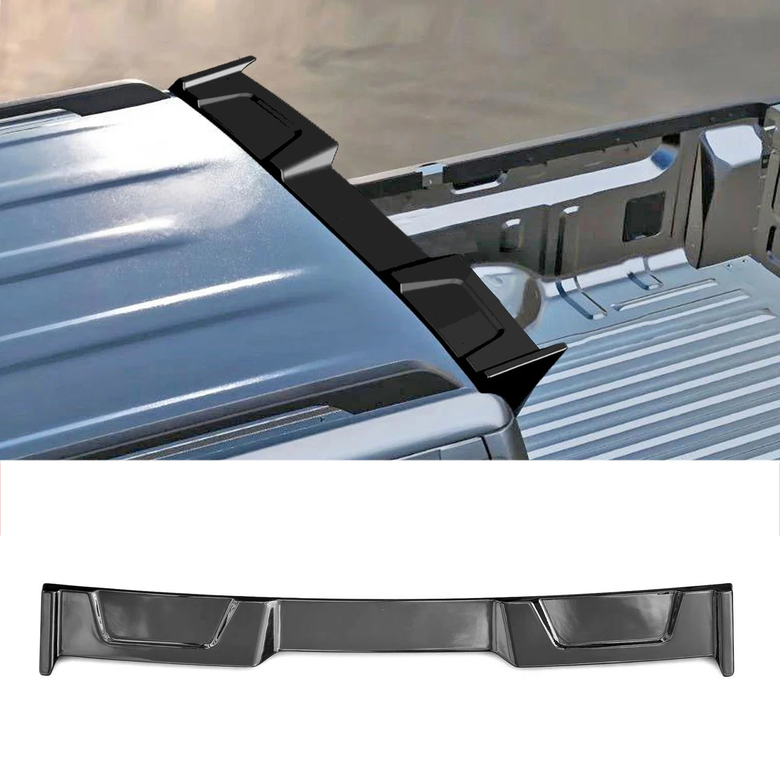 For BYD Shark 6 2024-2026 Roof Spoiler Rear Wing Trunk Tail Lip Trim