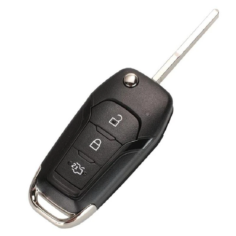 Super Sale 3 Button Flip Car Remote Key Fob 433MHz with 49 Chip Fit for Ford Focus Mondeo Auto Spare Remote Control Key - view 5