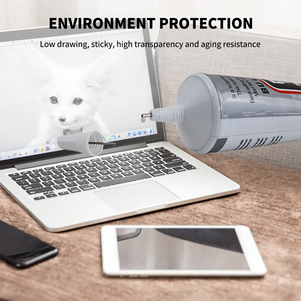 Bulaien B7000 15/50/110ML Multi-function Transparent Glue With Precision Applicator DIY Adhesive Tip Phone Repair Liquid Glue