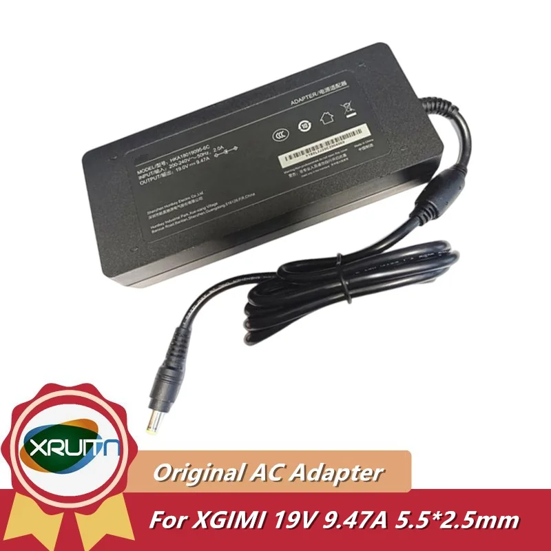 

19V 9.47A 180W Inputs 200V-240V Genuine AC Adapter HKA18019095-6C Charger For XGIMI H3 XKO3E Projector Power Supply