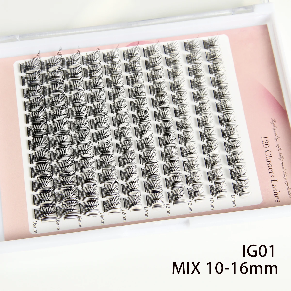 Cluster Lashes 80/120 Pcs Wide Stem Individual Lashes C/D Curl 10-16mm Length DIY Eyelash Extension False Eyelashes Natural