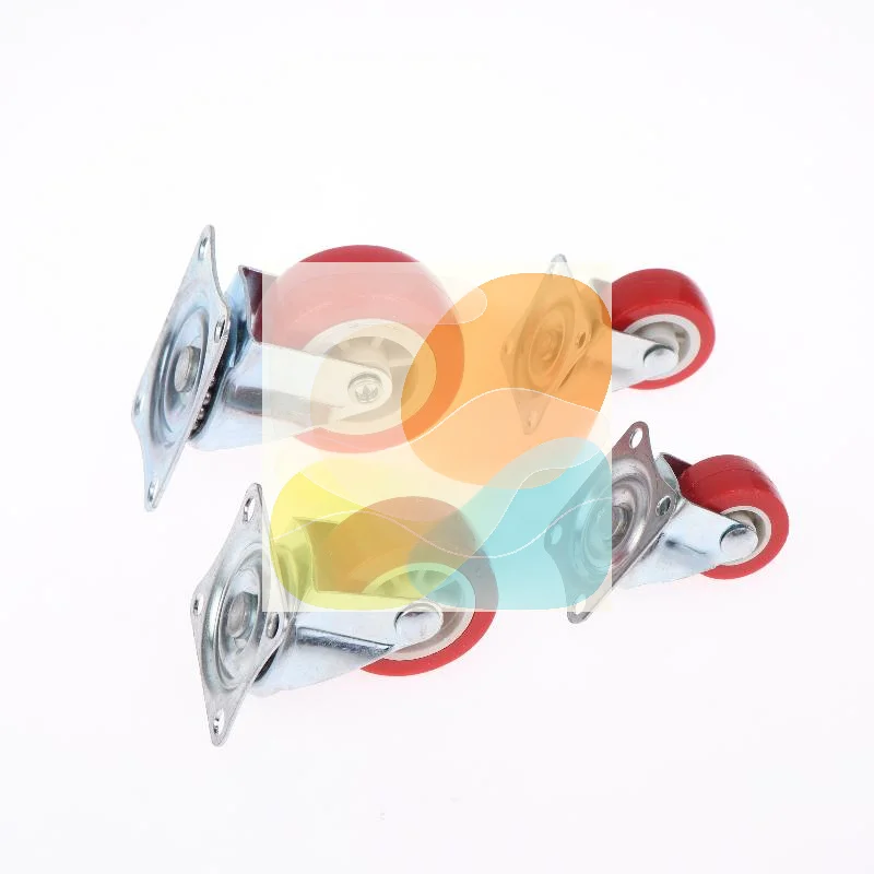 4 Pack Universal Swivel Industrial Caster Wheels PVC Heavy Duty Castors for Kitchen Cart Trolley Workbench Furniture 90lbs Capa