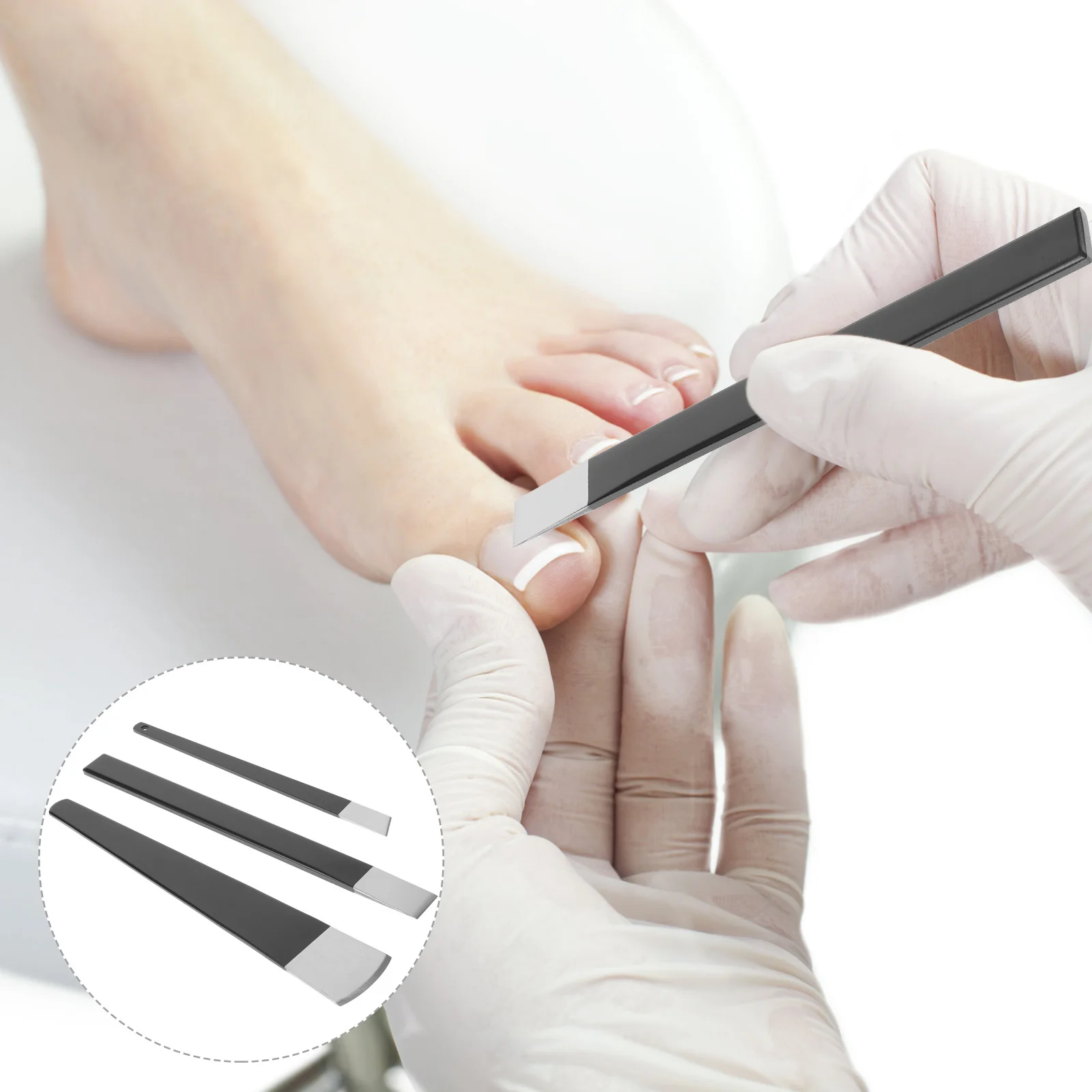 3 قطعة مجموعة باديكير المهنية القدم مجموعة أدوات العناية بالأظافر لإزالة الجلد الجاف مانيكير باديكير لوازم طقم أدوات للعناية بالأظافر