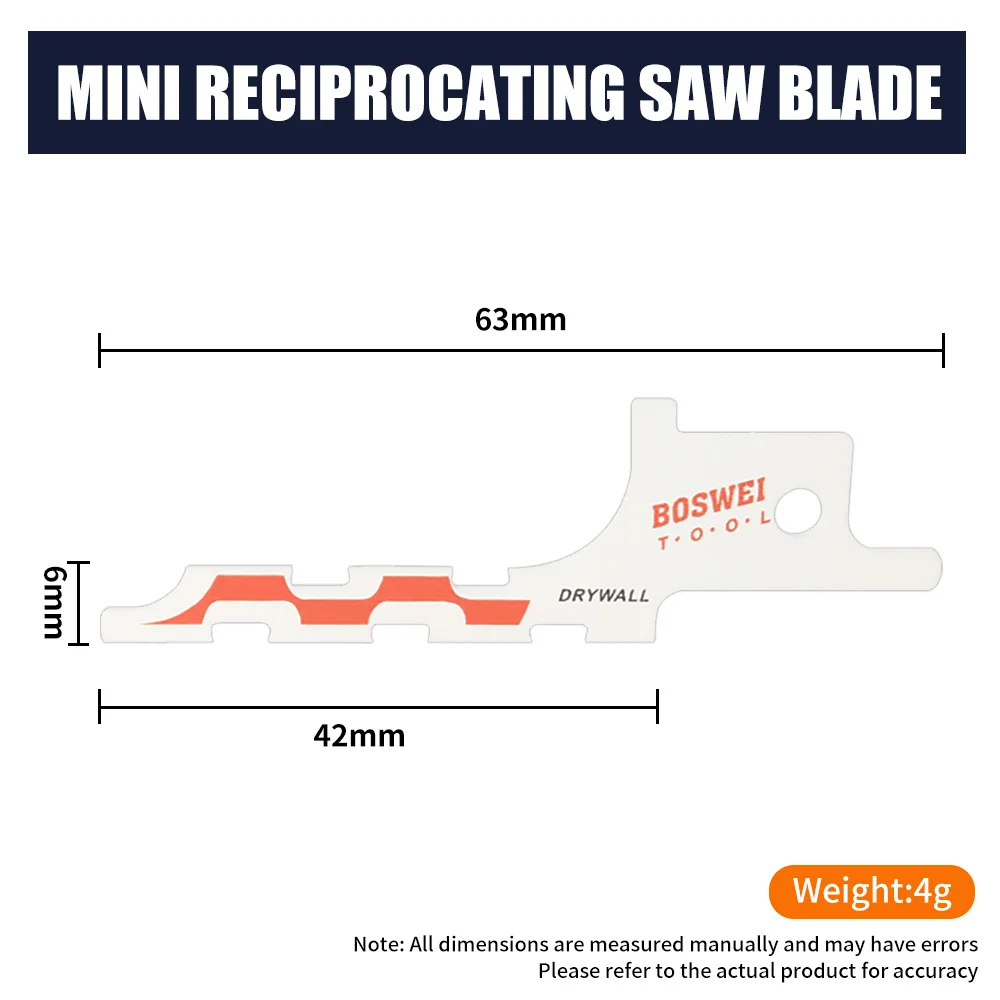 Imagem -05 - Mini Reciprocating Jig Saw Blades Saber Saw Placa de Gesso Ferramentas de Corte Acessórios da Ferramenta Elétrica Haste Universal Alta Qualidade 2