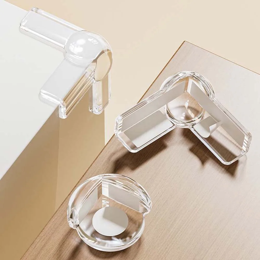 

12pcs/set Airbag Silicone Edge Corner PVC Transparent Table Corner Protective Cover Traceless C-Shaped