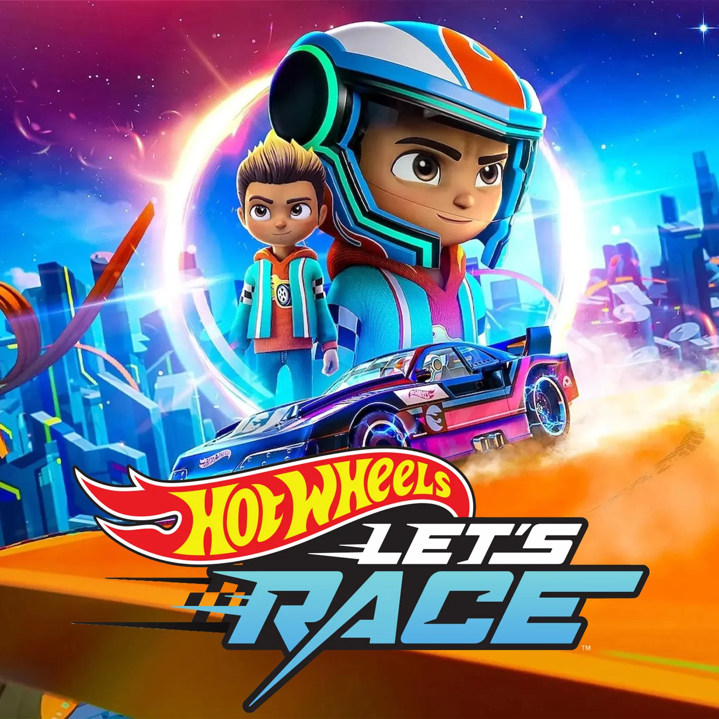 

Hot Wheels Toy Car Hotwheels Super Car Toy Steam Type Let's Race Animation Same C4982 Toys For Boys